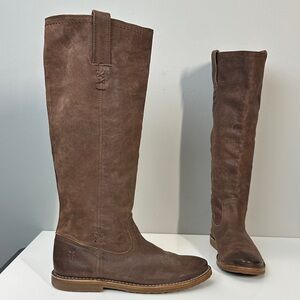 Frye Tall Brown Leather Riding Boots
